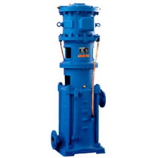 DL系列泵是立式、單吸、多級、分段式離心泵，供輸送清水及物理化學(xué)性質(zhì)類似于水的85℃以下的液體之用。DLR型熱水泵輸送介質(zhì)溫度為150℃以下